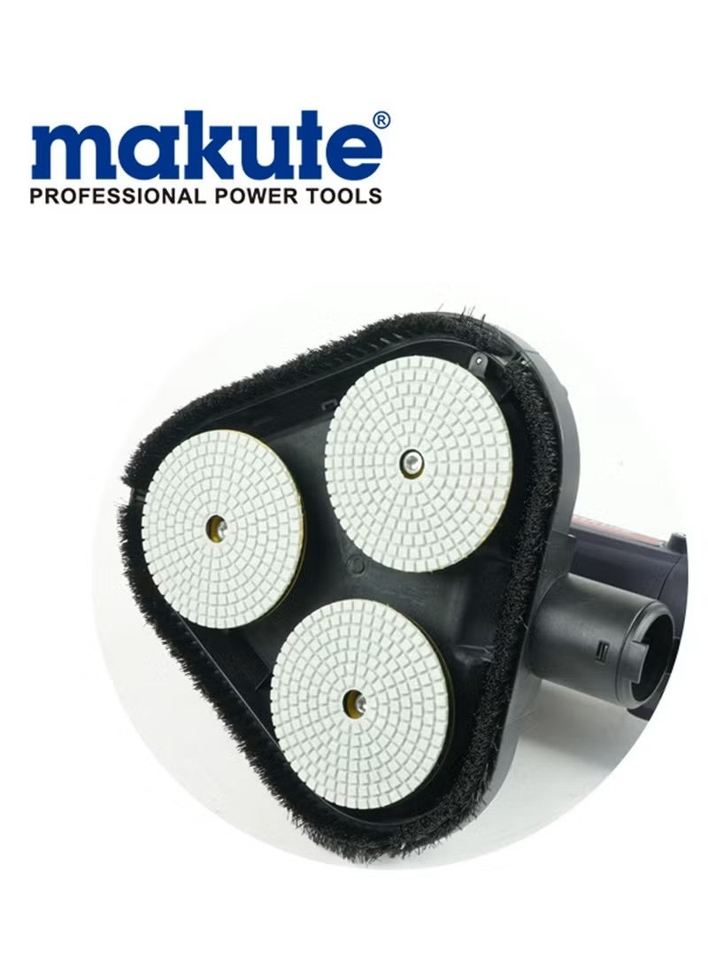 ماكيوت ماكينة صنفرة الأسطح ثلاثية الرؤوس Makute TG121-230 بقوة 2450 واط، قرص صنفرة 230 مم، سرعة قابلة للتعديل من 2500 إلى 4800 دورة في الدقيقة، أداة احترافية للجدران والأرضيات والجص - Image 3